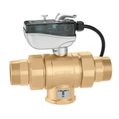Caleffi Gemotor. 3-weg zoneventiel L-boring IP65 24V 1 caleffi 638065