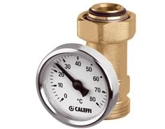 Caleffi Thermometer(0-80grC)met koppeling 3/4 x3/4 caleffi 657050