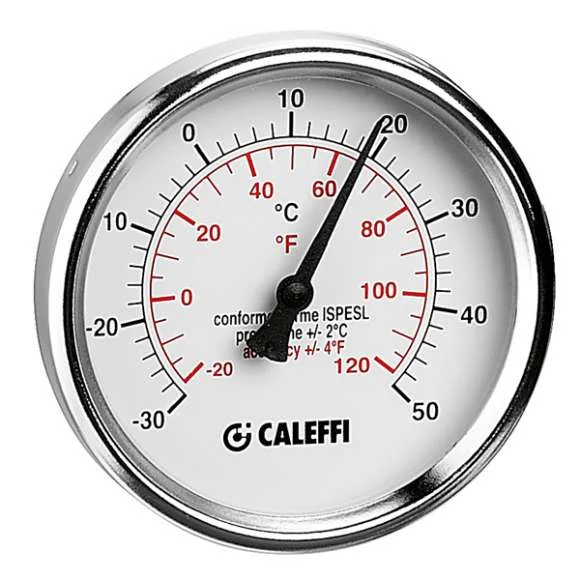 Caleffi Thermometer voor koeling achteraansluiting 45mm caleffi 687000