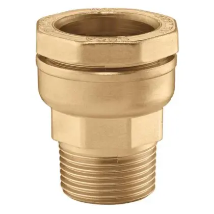 Caleffi Knelovergangsstuk messing 63mm x 2" M (drink)water Caleffi Deca 861 861963