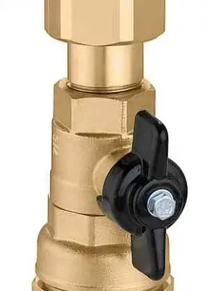 Caleffi Vlinderkraan met volle doorlaat DN 42x25mm F knel PN16 voor PE-buizen Caleffi 871 871025