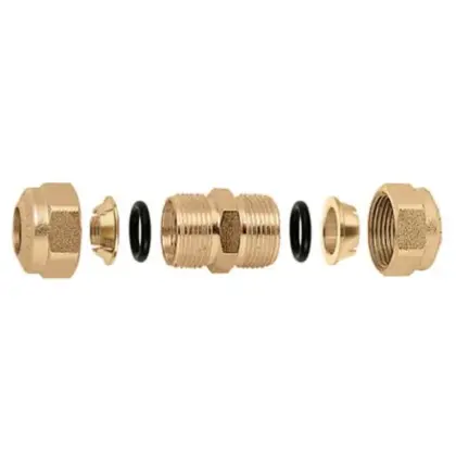 Caleffi Dubbele koppeling 14 cu Caleffi 903014