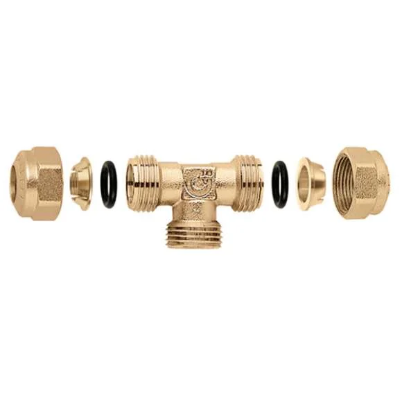 Caleffi T-koppeling 1/2f 16 cu Caleffi 906846