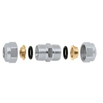 Caleffi Dubbele koppeling 14 cr Caleffi 913014