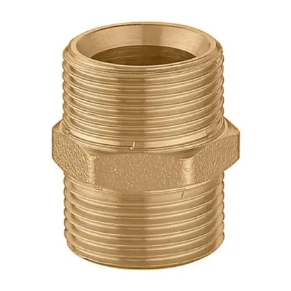 Caleffi Draadverloopnippel messing 1" x 3/4" MM Caleffi 942 942560