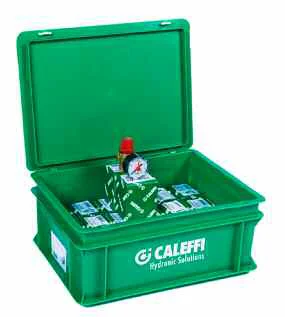 Caleffi PROMOPAKKET  veiligheidsklep met manometer 1/2 (20st/box) Caleffi NLPRO313430