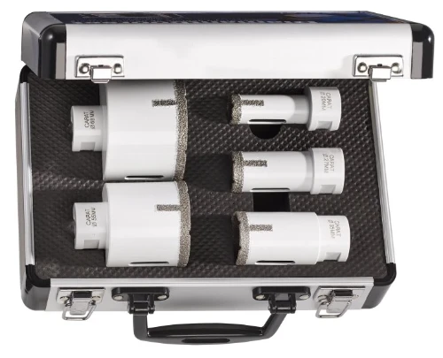 Carat EHS Brilliant tegel-/natuursteenborenset voor haakse slijper M14 x 20, 27, 35, 55 & 68 mm EHSSET02BE