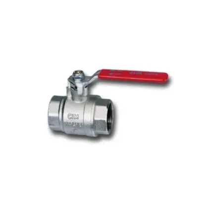 Cimberio CIM 14M bolkraan met stalen hendel (rood) FF 1/4 x 1/4 14M