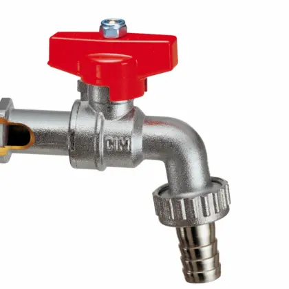 Cimberio Dubbel dienstkraan cim334 3/4 met vlinder cimberio 334NR-1020