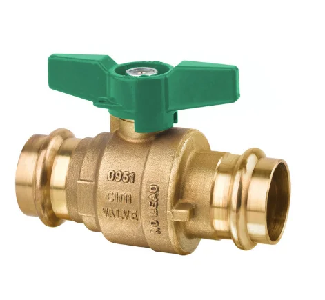 Cimberio Vlinderkraan met volle doorlaat DN 15mm pers-pers PN25 Cimberio 1222CRNL 1222CRNL-5015
