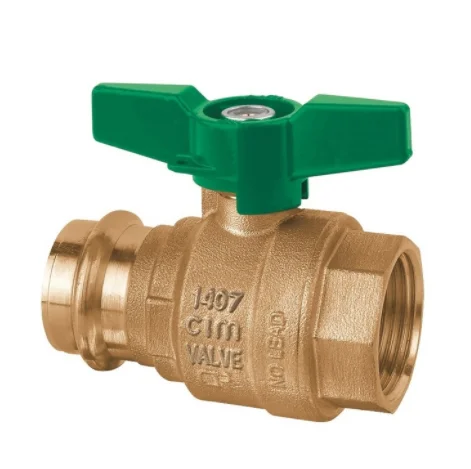 Cimberio Vlinderkraan met volle doorlaat DN 28mm x 1" F pers PN20 Cimberio 1222CRNLFE 1222CRNLFE-5027