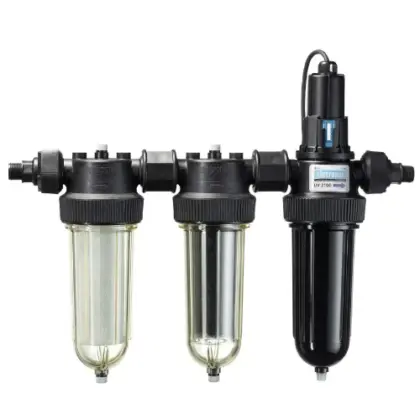 Cintropur FWUVTRIO Cintropur UV-TRIO UV-sterlisator met waterfilter trio 3/4 x 4/4 - 25 micron - debiet 2000 l/u - UV-lamp 25 W