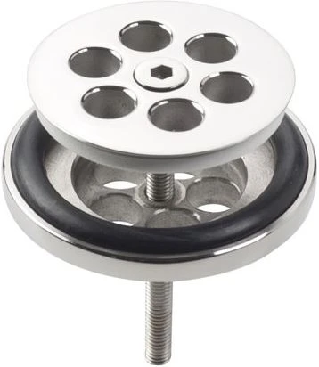 Clou CL/06.51020.40 Clou Mini Wash Me afvoerplug 5/4 - chroom - niet afsluitbaar