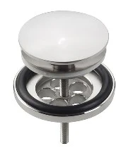 Clou CL/06.51022.40 Clou Mini Wash Me afvoerplug 5/4 - chroom gepolijst - niet afsluitbaar - met afdekkap