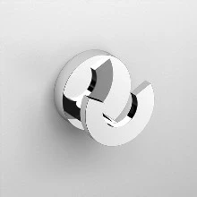 Clou CL/09.02066 Clou Flat handdoekhaak dubbel - chroom
