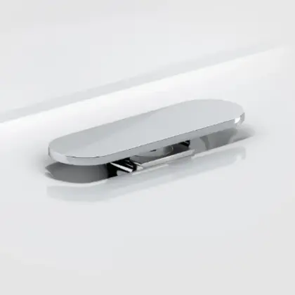 CLOU Afvoerplug en sifon aansluiting, rvs gepolijst t.b.v. First & Flush fonteinen CL/1060.3000.40