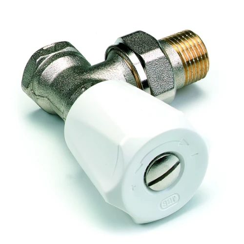 Comap 408U haakse thermostatiseerbare radiatorkraan 3/4 x 3/4 - instelbare Kv-waarde 408206