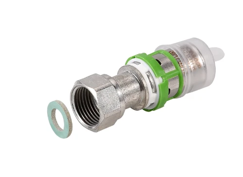Comap MultiSkin pers 2-delige koppeling met losse moer vlak dichtend FF 20 x 1/2 F 7359GW2012