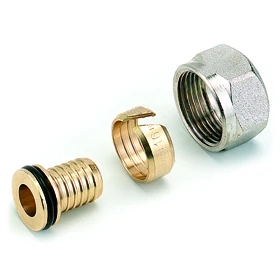 Comap 835P klemkoppeling M22 x 16/2 voor kunststofbuis - vernikkeld 835262