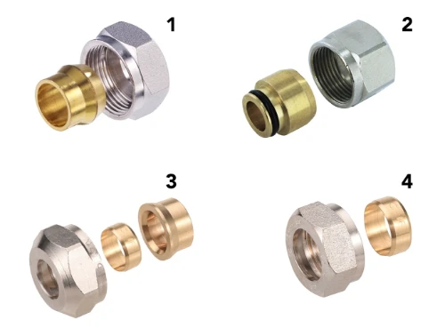 Comap 835 klemkoppeling M22 x 15 mm - voor koper buis - vernikkeld 835415