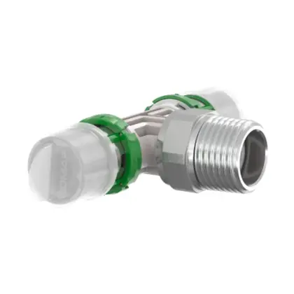 Comap 9132GW161216 Comap Skinpress PPSU verloop T-stuk met buitendraad FMF 16 x 1/2 M x 16 mm