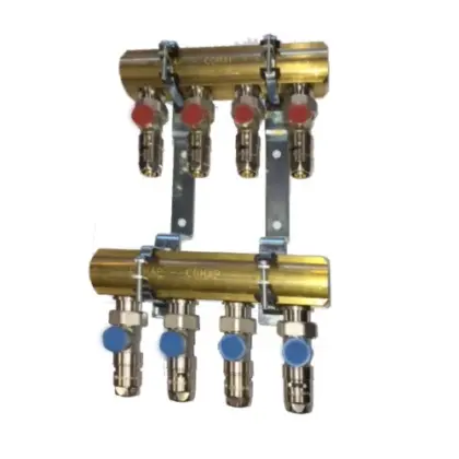Comap 9800SC109 Comap SarfitSkin messing collector compleet 4/4 x 9 kr - met SarfitSkin pushfitting 16 x 2 mm
