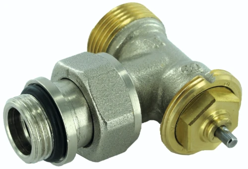 Comap 808E haakse thermostatiseerbare radiatorkraan 1/2 x M22 - zelfdichtend staartstuk R808704B