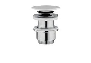 Conima CO.8125.COR Conima 8125 afvoerplug met click-clack 5/4 - wit mat Corian