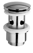 Conima CO.8160/1.CR Conima 8160 afvoerplug met click-clack 5/4 x 64 mm - chroom - met overloop - lang model