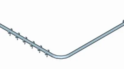 Coram 276666218 Coram Seallux hoek douchestang 28 mm 900 x 900 mm - chroom