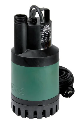 DAB Dompelpomp polypropyleen (PP) Hmax=8m Qmax=5.4m3/h 1x220-240V stroomkabel=10m DAB NOVA-UP 60160026.