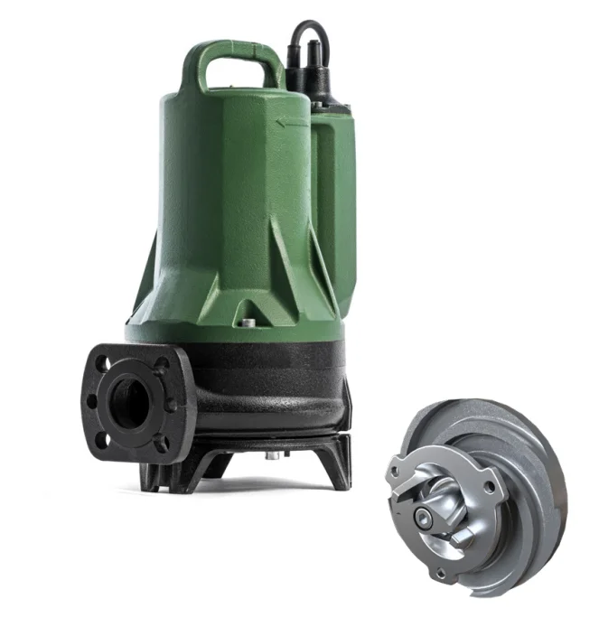DAB Dompelpomp gietijzer Hmax=18.9m Qmax=65m3/h 1x220-240V stroomkabel=10m DAB GRINDER FX 15.11 MA 60191242