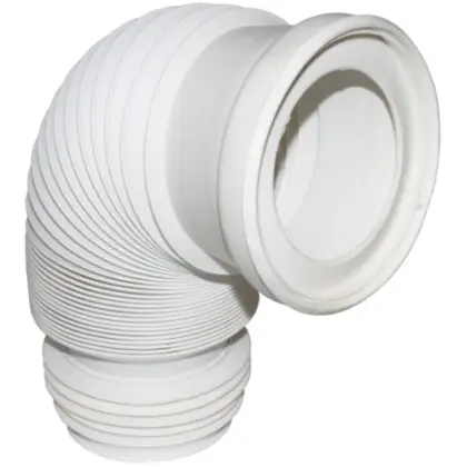 DBJ San Flexibele aansluiting op mof uitrekbaar 550 mm - wit 110297001