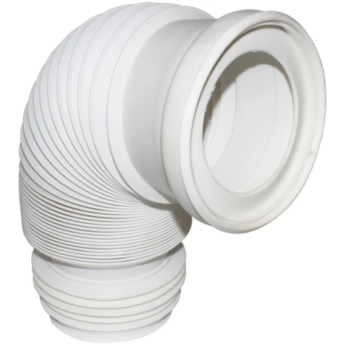 DBJ 110297001 DBJ San Flexibele aansluiting op mof uitrekbaar 550 mm - wit