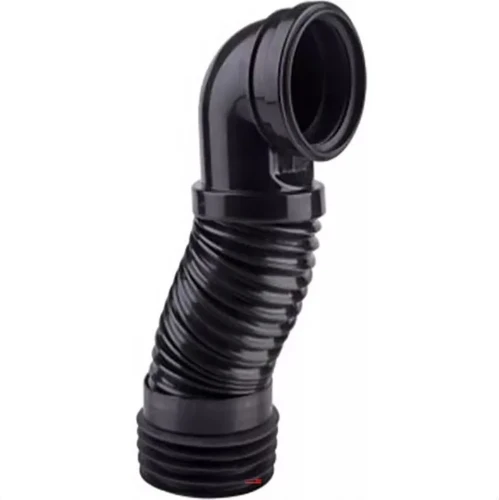 DBJ 110837001 DBJ San Flexibele afvoerbocht voorwandsysteem 90 mm - uittrekbaar - H=405/715 mm - zwart