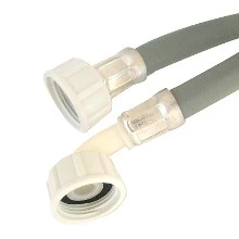 DBJ 124666001 DBJ afvoerslang voor wasmachine 3/4 x 1500 mm - grijs rubber (aanvoer naar wasmachine)