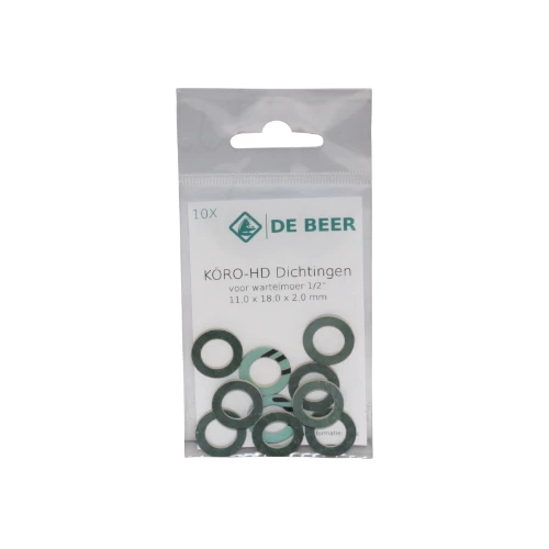 DBJ Koro HD wartel dichting 3/8 - 9 x 14 x 2 mm (zak 10st) - blauw/groen - prijs per set 153010988