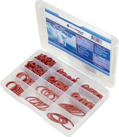DBJ 176020001 DBJ Assort G6V-FI assortimentsdoos fiber dichtingen (bevat 300 st)