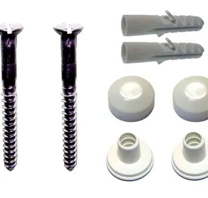 DBJ 201211001 DBJ bevestigingsset voor toilet M6 x 70 mm - wit - prijs per set