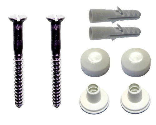 DBJ bevestigingsset voor toilet M6 x 70 mm - wit - prijs per set 201211001