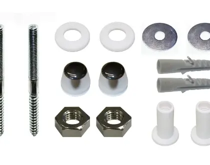 DBJ 217100001 DBJ urinoirbevestigingsset M10 x 140 mm - chroom - prijs per set