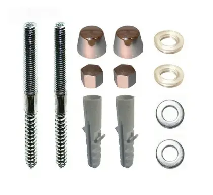 DBJ bevestigingsset voor urinoir / uitgietbak UST M8 x 110 mm - met sierkappen - chroom - prijs per set 217311001