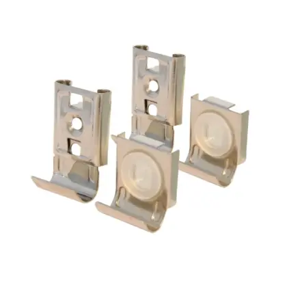 DBJ 320110001 DBJ Standard spiegelklemmen (set 4st) - chroom - prijs per set