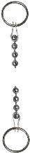 DBJ parelketting 3,2 x 300 mm - chroom - met 2 sleutelringen 351230001