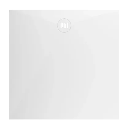 DP.SF.IN.090090.SLS.F001 Solid 2.0 douchebak solid surface 900 x 900 x 26 mm - wit - met inliggend afdekplaatje