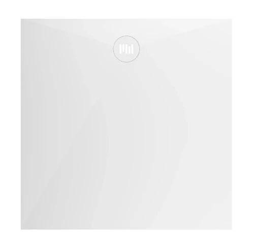 Solid 2.0 douchebak solid surface 900 x 900 x 26 mm - wit - met inliggend afdekplaatje DP.SF.IN.090090.SLS.F001