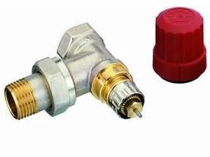 Danfoss RA-N haakse thermostatiseerbare radiatorkraan 3/8 x 3/8 - instelbare kv-waarde 013G0031