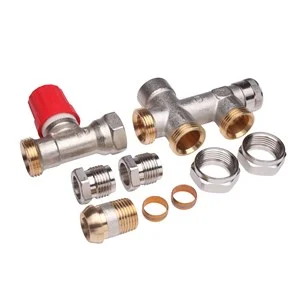 Danfoss RA-K set vloeraansluiting 2-pijps zonder RAE danfoss 013G3342