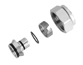 Danfoss Knelkoppeling Danfoss messing 16x2mm 3/4" geschikt voor:  kunststof meerlagen 013G4186