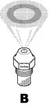 Danfoss Olieverstuiver Danfoss B 60° 3.75Gal/h halfvol (B) 030B0119